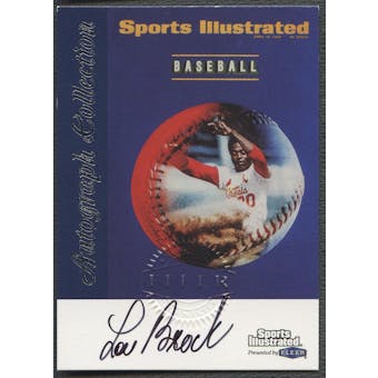1999 Sports Illustrated Greats of the Game #11 Lou Brock Auto