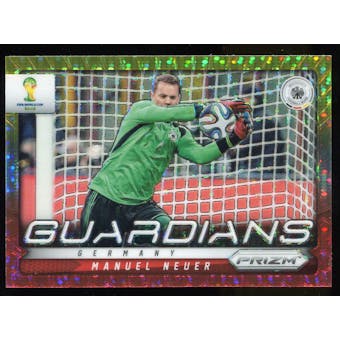 2014 Panini Prizm World Cup Guardians Prizms Yellow and Red Pulsar #12 Manuel Neuer