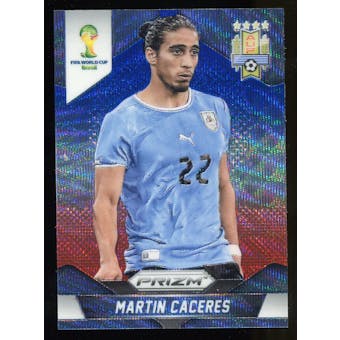 2014 Panini Prizm World Cup Prizms Blue and Red Wave #190 Martin Caceres