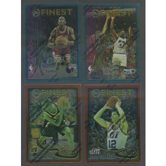 1995/96 Topps Finest Basketball Dish And Swish Complete Set