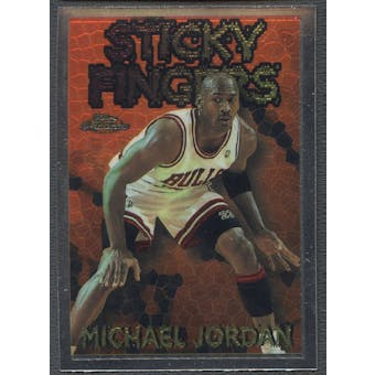 1996/97 Topps Chrome #SB18 Michael Jordan Season's Best Sticky Fingers