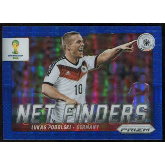 2014 Panini Prizm World Cup Net Finders Prizms Blue #11 Lukas Podolski /199