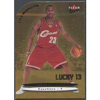 2003/04 Ultra #171 LeBron James Rookie Gold Medallion Lucky 13 Die Cut