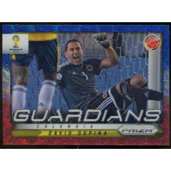 2014 Panini Prizm World Cup Guardians Prizms Blue and Red Wave #25 David Ospina