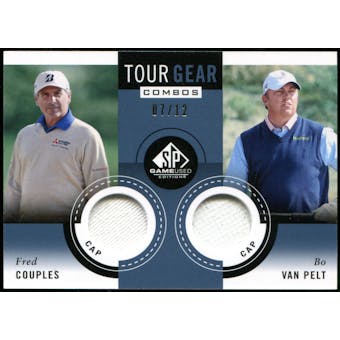 2014 Upper Deck SP Game Used Tour Gear Dual Blue #TG2PC Bo Van Pelt Fred Couples 7/12