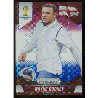 2014 Panini Prizm World Cup Prizms Red White and Blue #142 Wayne Rooney