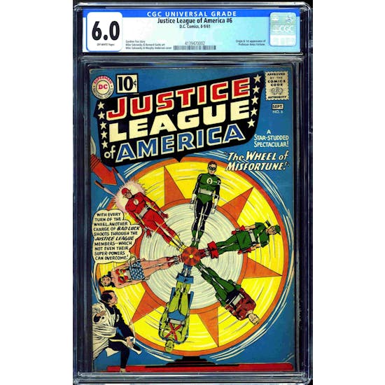 Justice League of America #6 CGC 6.0 (OW) *4139470002*