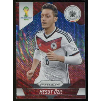 2014 Panini Prizm World Cup Prizms Blue and Red Wave #88 Mesut Ozil