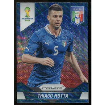 2014 Panini Prizm World Cup Prizms Blue and Red Wave #126 Thiago Motta