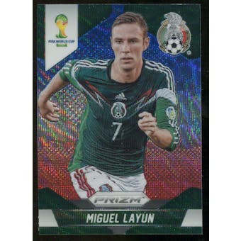 2014 Panini Prizm World Cup Prizms Blue and Red Wave #144 Miguel Layun