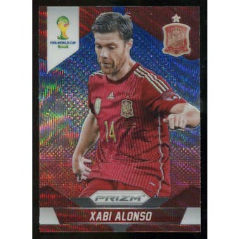 2014 Panini Prizm World Cup Prizms Blue and Red Wave #173 Xabi Alonso