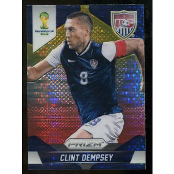 2014 Panini Prizm World Cup Prizms Yellow and Red Pulsar #69 Clint Dempsey