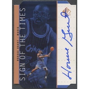 1998/99 SP Authentic #HG Horace Grant Sign of the Times Bronze Auto