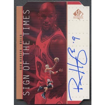 1998/99 SP Authentic #RH Ron Harper Sign of the Times Bronze Auto