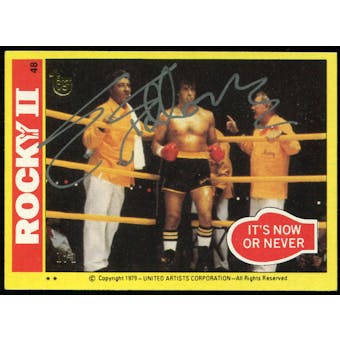 2013 Topps 75th Anniversary Buyback Autographs #2 Sylvester Stallone Rocky II 1/1 #48