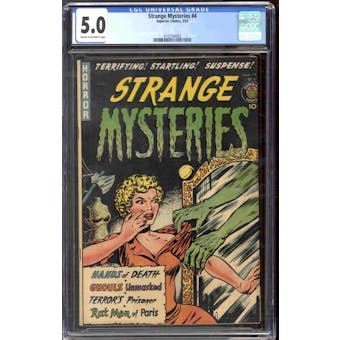 Strange Mysteries #4 CGC 5.0 (C-OW) *4143164002*