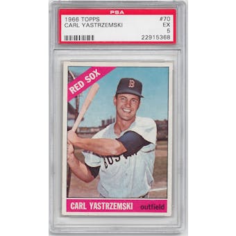 1966 Topps Baseball #70 Carl Yastrzemski PSA 5 (EX) *5368