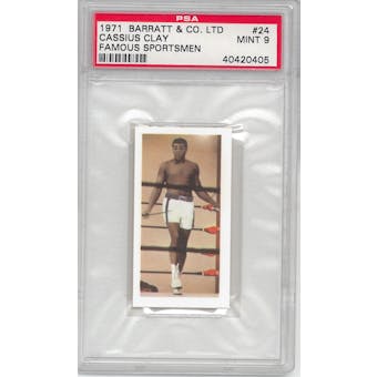Cassius Clay "Muhammed Ali" Barratt & Co. LTD Famous Sportsmen PSA 9 (Mint) *0405