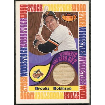 2001 Topps American Pie #BBWMBR Brooks Robinson Woodstock Relics Bat