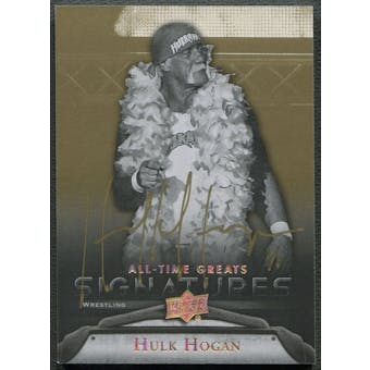2012 Upper Deck All-Time Greats #GAHH4 Hulk Hogan Signatures Gold Auto #1/1