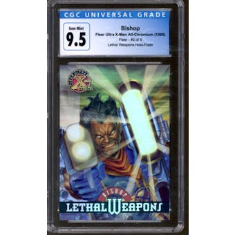 Bishop #2/9 Lethal Weapons Holo-Flash - Fleer Ultra X-Men (1995) CGC 9.5 (Gem Mint) *4145414151*