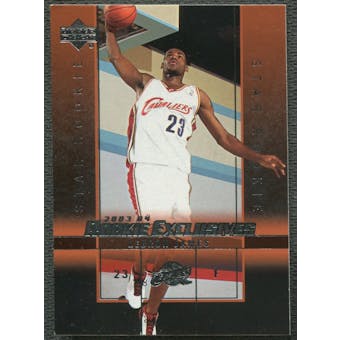 2003/04 Upper Deck Rookie Exclusives #1 LeBron James Rookie