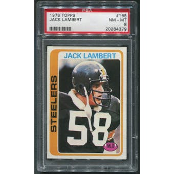1978 Topps #165 Jack Lambert PSA 8 (NM-MT) *4379