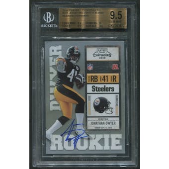2010 Playoff Contenders #221B Jonathan Dwyer Rookie Auto BGS 9.5 *3870