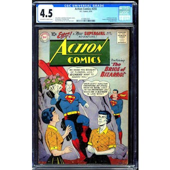 Action Comics #255 CGC 4.5 (OW-W) *4148923001*