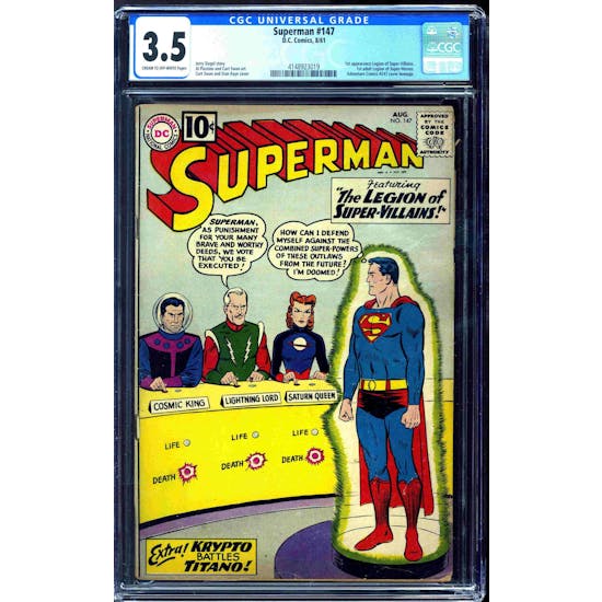 Superman #147 CGC 3.5 (C-OW) *4148923019*