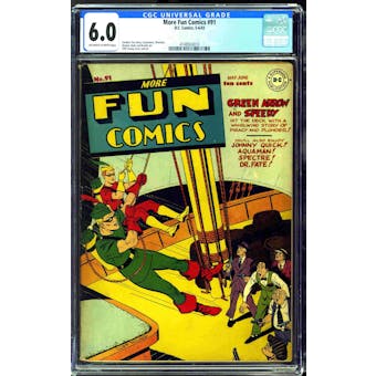 More Fun Comics #91 CGC 6.0 (OW-W) *4148924010*