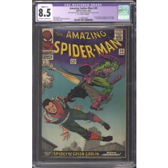 Amazing Spider-Man #39 CGC 8.5 (OW-W) Slight (C-1) Restoration *4148926002*