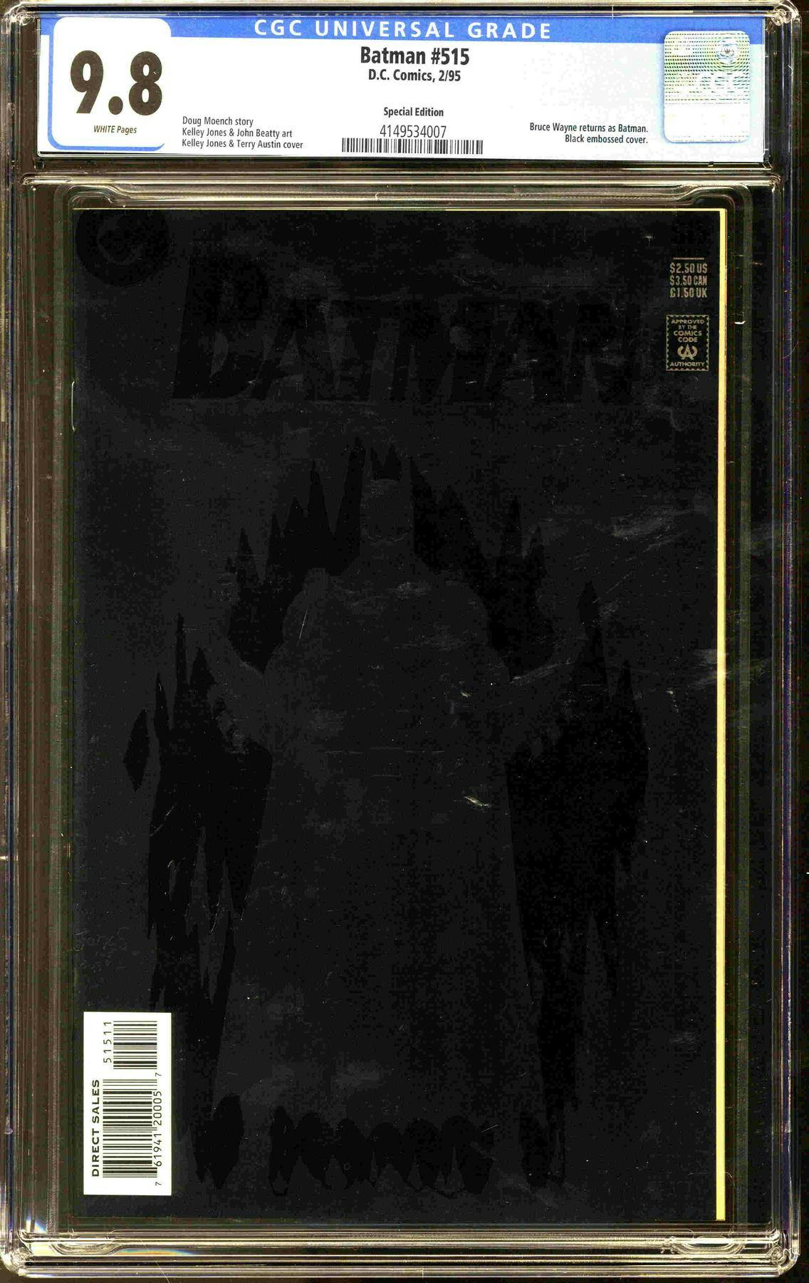 Batman #515 CGC  (W) *4149534007* Special Edition | DA Card World