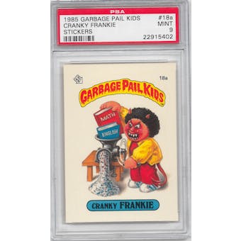 1985 Garbage Pail Kids Stickers #18a Cranky Frankie PSA 9 (MT) *5402