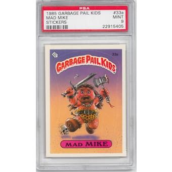 1985 Garbage Pail Kids Stickers #33a Mad Mike PSA 9 (MT) *5405