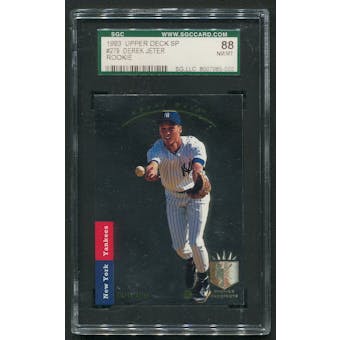 1993 SP Baseball #279 Derek Jeter Rookie SGC 88 (NM-MT) *5002