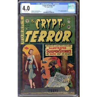 Crypt of Terror #17 CGC 4.0 (OW) *4157793002*