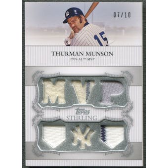 2009 Topps Sterling #SMR6 Thurman Munson Moments Relics Jersey #07/10