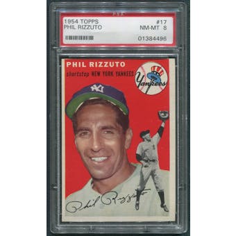 1954 Topps Baseball #17 Phil Rizzuto PSA 8 (NM-MT) *4496