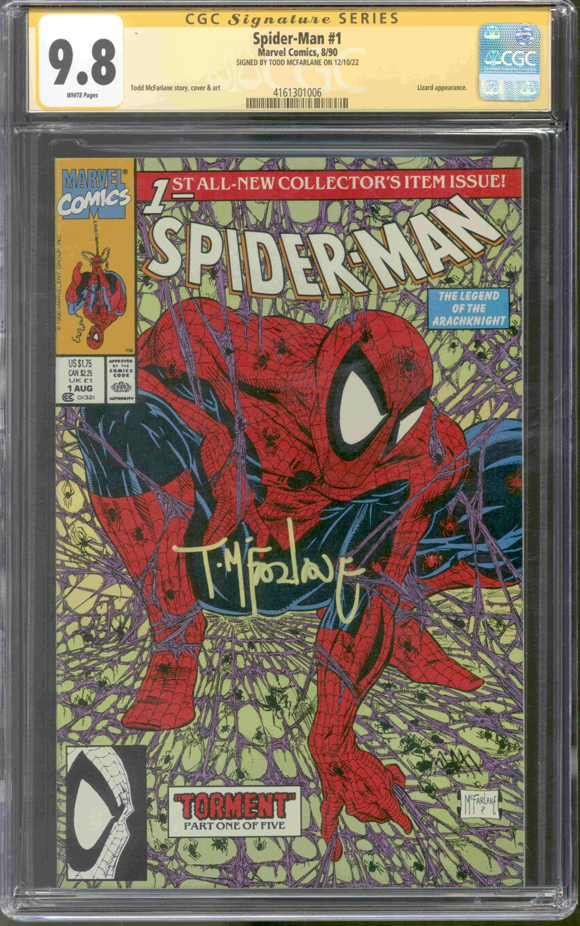 Spider-Man #1 CGC  (W) *4161301006* Signature Series Todd McFarlane | DA  Card World