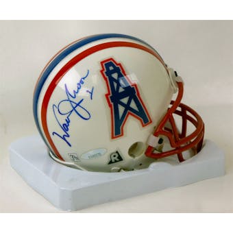 Warren Moon Autographed Houston Oilers Mini Helmet (Tristar)