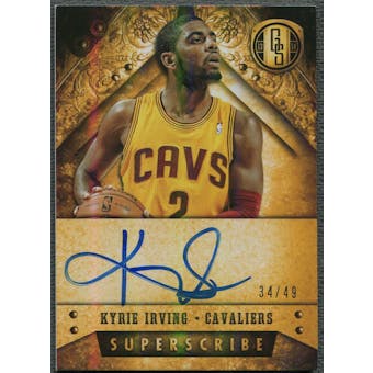2013/14 Panini Gold Standard #29 Kyrie Irving Superscribe Auto #34/49