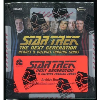 Star Trek: The Next Generation Heroes & Villains Trading Cards Archive Box (Rittenhouse 2013)