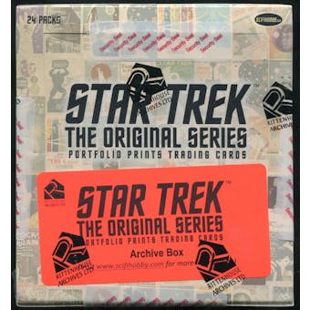 Star Trek: The Original Series Portfolio Prints Trading Cards Archive Box (Rittenhouse 2014)