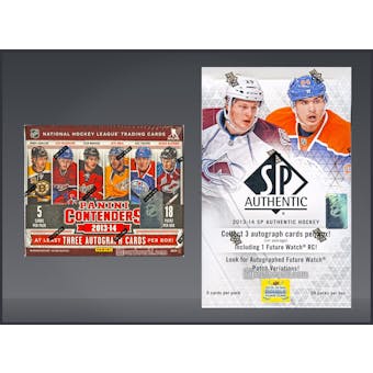 COMBO DEAL - 2013-14 Hockey Hobby Boxes (Panini Contenders, UD SP Authentic)