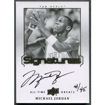 2013 Upper Deck All-Time Greats #ATGMJ11 Michael Jordan Signatures Auto #44/45
