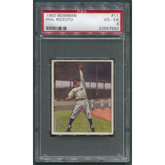 1950 Bowman Baseball #11 Phil Rizzuto PSA 4 (VG-EX) *7583