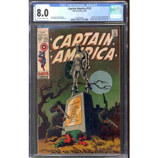 Captain America #113 CGC 8.0 (OW-W) *4168760005*