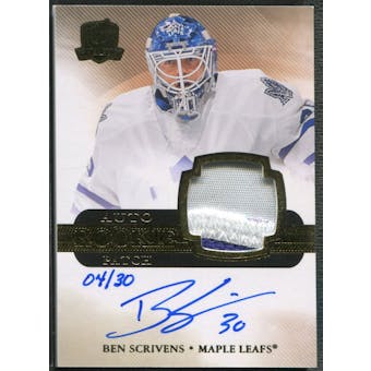2011/12 The Cup #160 Ben Scrivens Gold Rainbow Rookie Patch Auto #04/30