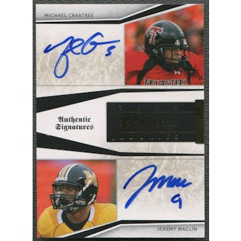 2009 Playoff National Treasures #5 Michael Crabtree & Jeremy Maclin Pen Pals Rookie Auto